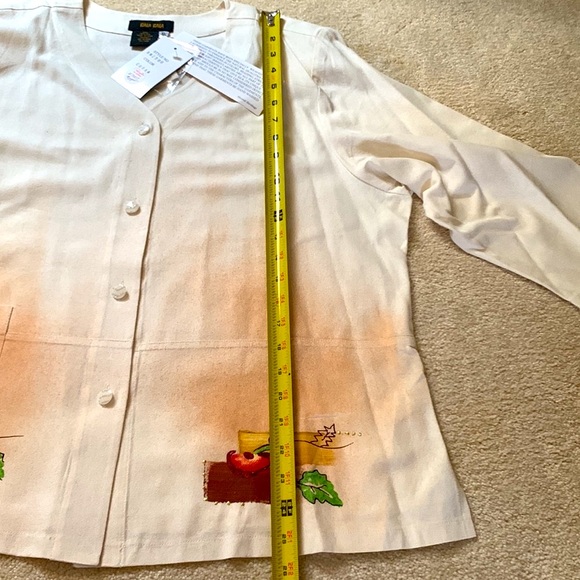 Bala Bala 100% silk 2 piece set hand air brushed with natural 4 pockets … - Picture 8 of 16